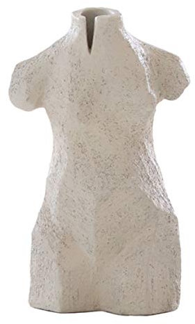 Cooee Design - Skulptur - Leah - Limestone Beige - Beton - Maße (LxBxH): 11,5 x 7 x 18 m