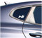 Finest Folia 4er Set Aufkleber Logo N Performance Autoaufkleber Sticker Selbstklebend Waschstraßenfest Dekor Autoscheibe Seitlich Tuning Zubehör K089 (Weiß Glanz, N Full)