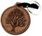 NaturSchatulle Schlüsselanhänger aus Holz mit Gravur Lebensbaum Nussbaumholz mit Edelstahl Schlüsselring Band Schlüsselbund Geschenkidee