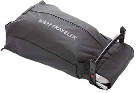 Weber 7030 Traveler Cargo Protector Grill Cover, Black, Schwarz