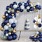 Luftballons Blau Gold Weiß,Aivatoba Luftballons Girlande Ballongirlande Konfetti Ballons Deko Geburtstag für Babyparty Kinder Hochzeit Männer Junge Party Dekoration,Eid Mubarak Ramadan Dekoration