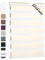 Blumtal Doppelrollo 60 x 155-195cm - Klemmfix Rollo, Rollos für Fenster ohne Bohren, Klemmrollo für Fenster & Türen, Seitenzugrollo, Elfenbein