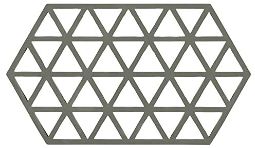 Zone Denmark, Triangles Topfuntersetzer/Untersetzer für Auflauf-/Ofenformen, Silikon, 24 x 14 cm, Olive Taupe