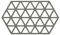 Zone Denmark, Triangles Topfuntersetzer/Untersetzer für Auflauf-/Ofenformen, Silikon, 24 x 14 cm, Olive Taupe