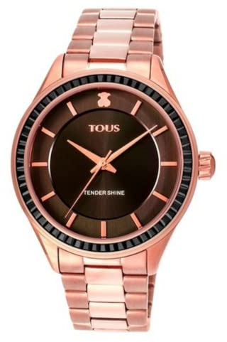 TOUS Tender Shine Damen Uhr analog Quarzwerk mit Edelstahl Armband 200350530