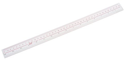 Juwaacoo Lineal transparentem Kunststoff, gerade , 40 cm