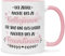Bedruckte Tasse - Der Zufall machte uns zu Kolleginnen - Geschenk für die beste Kollegin auf der Arbeit - Geschenke für Sie Freundin im Büro zum Abschied Jobwechsel - Farbe Rosa