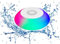 Pool Lautsprecher mit Lichtern, BT Tragbarer Lautsprecher IPX7 Wasserdichter Lautsprecher, Eingebautes Mikrofon, Stereo Freisprech Pool Schwimmlautsprecher, RGB Lichter