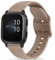 Mugust 20mm Cinturino per Garmin Venu Sq/Venu 2 Plus/Venu Sq Music, Cinturino di Sport Ricambio Compatibile per Garmin Vivomove 3/4/3 Music/HR/Luxe/Style/Forerunner 245/645 Music(Albicocca Scura)