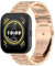 GIOPUEY Correas Compatible con Amazfit Bip 5/Bip 5 Unity, Acero Inoxidable La Correa [Resistente al Desgaste] Pulsera - Rose Gold
