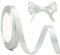 Nsetriu Geschenkband Silber 10mm x 23m Satinband Silber Hochzeitsdeko Silberhochzeit Dekoratives Band Satinbnder Silbrig Fr Geschenkverpackung Party