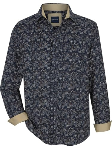 BABISTA Herren Hemd Milantara | Freizeithemd in Twill-Qualität – langlebig, atmungsaktiv und pflegeleicht, mit Brusttasche, 100% Baumwolle, große Größen