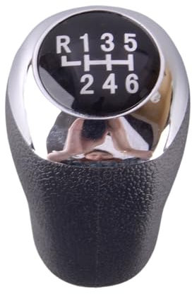 CMLGWL Coche Pomo Palanca Cambios para Hyundai para I30 GD MK2 2012 2013 2014 2015 2016 2017 Cabezal Palanca Cambios Manual Cuero 6 Velocidades 43711-A5200 Pomo Cambio Marchas