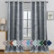 Ystyle Tende Per Interni In Velluto 2 Pezzi, 140x260cm, Tende Oscuranti Camera Da Letto Moderne Con Occhielli, Tenda Termica Isolante Freddo Per Soggiorno Salotto Cameretta, Grigio Argento