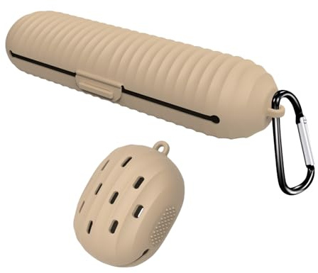 RoseFlower Travel Silicone Makeup Brush Holder, Soft Silicone Makeup Organize Portable Make up Bag Anti-Fall Out Cosmetic Pouch, Makeup Sponge Holder, Large Capacity