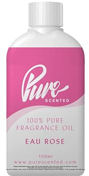 Eau Rose Fragrance Oil - 100ml Suitable for Candles, Soaps, Slime, diffusers, Cosmetics, Wax Melts