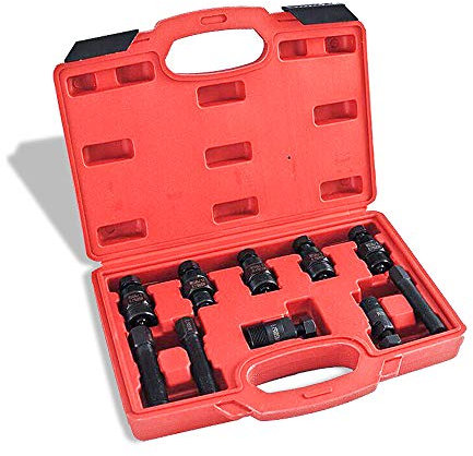 Izrielar 10tlg Polradabzieher Schwungrad Abzieher für Motorrad Schwungrad Motorroller Bike Roller Motorrad Werkzeug Polrad