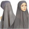 Schultertuch Damen Schals Für Jugendliche Frauen Casual Solid Color Multicolor Hijab Cap Muslim Hijab Trachtentuch Damen Loop Schal Damen Frühling (Dark Gray, One Size)