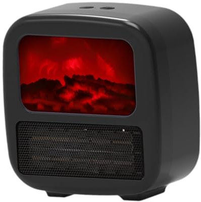 Folpus Chauffage électrique Cheminée électrique Chauffage instantané Chauffage de Table Silencieux Mini radiateur d'appoint pour la Maison Dortoir Tabletop