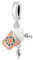 Harmony Vibes 925 Sterling Silber Charm Anhänger Kaffeebecher (Thermocolor). Kaffee Collection Charm. 925 Sterling Silver Charm für Armband und Bracelets. Universelle Kompatibilität