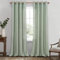 MRTREES Vorhänge mit Ösen Salbeigrün Leinenoptik Halbtransparent für Schlafzimmer 2er Set, Gardinen Schal Leinen 245 cm Lang 140 cm Breit, Vorhang Wohnzimmer Fenster Curtains Living Room