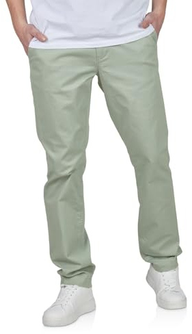 TOM TAILOR Chino Hose Herren Regular Fit Stretch Stoffhose Einfarbig | Beige Blau Navy Grün 30 31 32 33 34 36 38