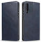 LBH Handyhülle Smartphone-Hülle für Samsung Galaxy A50 Klapphülle Magnetverschluss Kartenfächer Geldfach Standfunktion Case Etui Rundumschutz Schutzhülle Blau