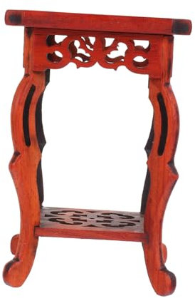 Holibanna Holz Pflanzenständer Dekorativer Sockel für Bonsai Blumen und Pflanzen Stabiler und Eleganter Holzständer für Wohnzimmer und Deko Minimalistisches Design