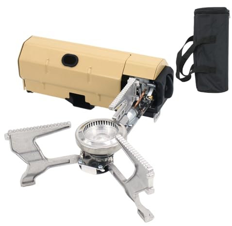 Cuisinière de camp d'extérieur très efficace Cuisinière portable légère Convient pour différents bidons de gaz