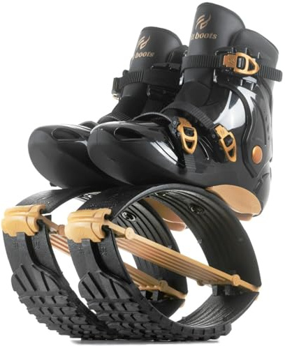 FIT BOOTS Jumping - Neue Generation von Jumping Schuhe Fitness, Originale Sprungschuhe Jumper und Moon Shoes der Internationalen FitBoots Community, die Dein Workout Revolutionieren (Gold)