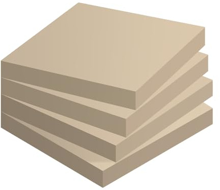 Ordinate Sticky Notes, Vintage Palette, 100 Blatt pro Blatt, Haftnotizen in Retrofarben für Notizen, To-do-Listen und Erinnerungen (75mm x 75mm, Vintage Brown 4 Blöcken)