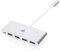IOGEAR USB C Hub, Power Delivery, USB-C 3.0 auf 4 Port USB-A hub, für MacBook, MacBook Pro, Mac Mini, iMac, Surface Pro, Chromebook
