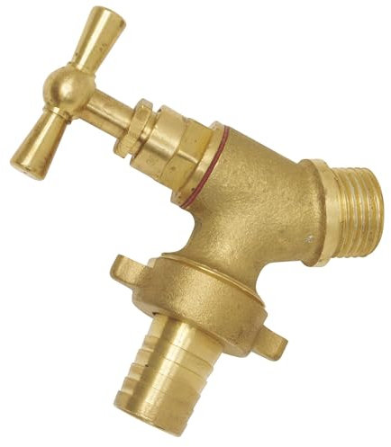 SOMATHERM PER VOI - Rubinetto irrigazione obliqua - Arrivo 15/21-20/27 Nose - in ottone grezzo - raccordo naso