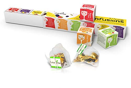 Charbrew Gin Botanical Tea Infusion Pyramids Unique Gift Set 6 Teabags Gin Mixer Blends