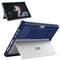 MoKo Coque Compatible Avec Microsoft Surface Pro 7 / Pro 6 / Pro 5 / Pro 2017 / Pro 4 / Pro LTE, Étui de Protection Robuste Tout-en-Un avec Porte-Stylo, Bracelet, Compatible Avec Clavier QWERTY - Bleu