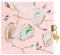 goldbuch Tagebuch Magnolia rosé im Turnowsky Design, 96 weiße Seiten, Notizbuch abschließbar, Journal mit Schloss, Einband mit Kunstdruckpapier, Goldprägung & Relief, ca. 16,5 x 16,5 cm, Papier
