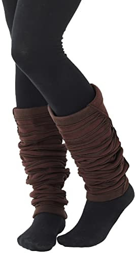 PUREWONDER Damen Stulpen Beinstulpen Beinwärmer Modell Nr. 2 Braun