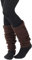 PUREWONDER Damen Stulpen Beinstulpen Beinwärmer Modell Nr. 2 Braun