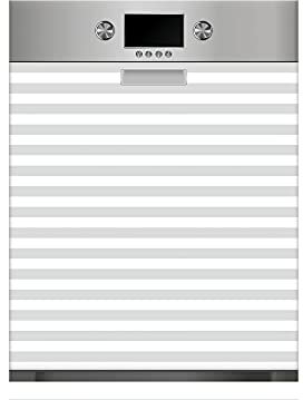 Oedim Vinyle Lave-vaisselle Rayures Gris Vinyle Déco Lave-vaisselle Décor Cuisine Colle Vaisselle