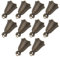 Angoily 10 Stück Vintage Glocke Eisen Glocke Charm Handwerk Retro Glocke Figur Mini Jingle Bell Feng Shui Glocke für DIY Windspiele Türklingel Schlüsselanhänger Anhänger