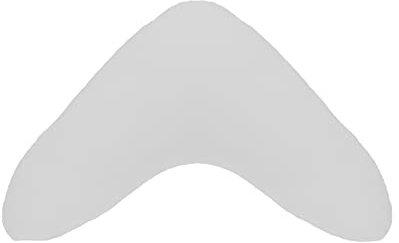 Dukal | Bezug für Bumerangkissen/Lesekissen | aus hochwertigem DOPPEL-Jersey | 100% Baumwolle | Farbe: grau
