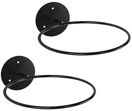 TOPBATHY 1 Satz Basketball-aufbewahrungsregal Basketballständer Für Volleybälle Metallhalter Sport Bälle Aufhänger Wandregal Für Basketball Wandorganisator Rack-Halter Eisen Blumentopf Ring