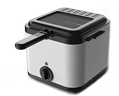 PanHuiWen Small Deep Fat Fryer 2.5l Chip Fryer For One Person with Easy Clean Detachable Parts 1000w
