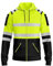 trending babz Mens Hi Vis Zipper Hoodie Sweatshirt Safety Work High Viz Reflective Tape Multi Zipped Pockets Hoodie Yellow Orange High Visibility Sweatshirt Top