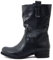 Stivali Donna Estivi in Pelle Nero, Tacco Basso, Made in Italy 5318