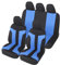 Auto Accessori Lupex - Copri sedili Auto Universali LS05 | Colore Blu | Set Anteriori e Posteriori | Poliestere | No Suv