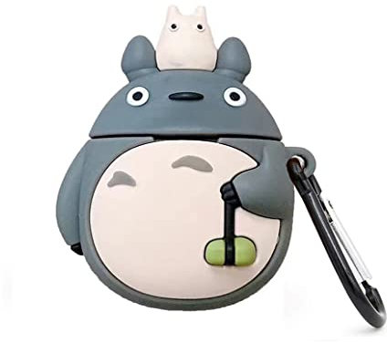 Cute Cartoon Character Airpod Pro Case, Anti-Fall Soft Silicone Airpod Pro Case, Funny Kawaii Fashion Cartoon 3D Case for 2019 AirPod Pro (Pro Grey Cat)