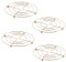 PNJB Hot Pan Pot Stands, Stainless Steel Copper Chrome Finish, Round Trivet Holder, Durable Construction, Heat resistant, Round Steamer Rack, Easy To Clean, (4PCS)