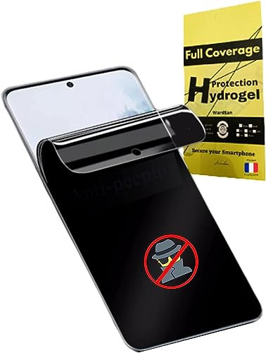 WardSan [2 Pièce Pour Samsung Galaxy S23 6.1 - Films de Protection d'écran Hydrogel Anti-Espion Private 3D | Anti-choc | Protecteur TPU souple |Mieux qu'un verre trempé