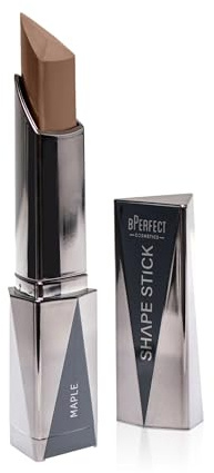 BPerfect Shape Stick – Creme Konturstift & Bräunungsstift – Farbton: Maple – Kühler Hellbraunton für Gesichtskontur bei sehr heller Haut, 6,5 g